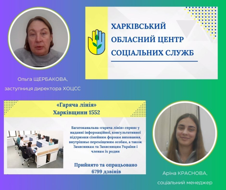  Зустріч заступниці директора Харківського обласного центру соціальних служб Ольги Леонідівни Щербакової зі студентами