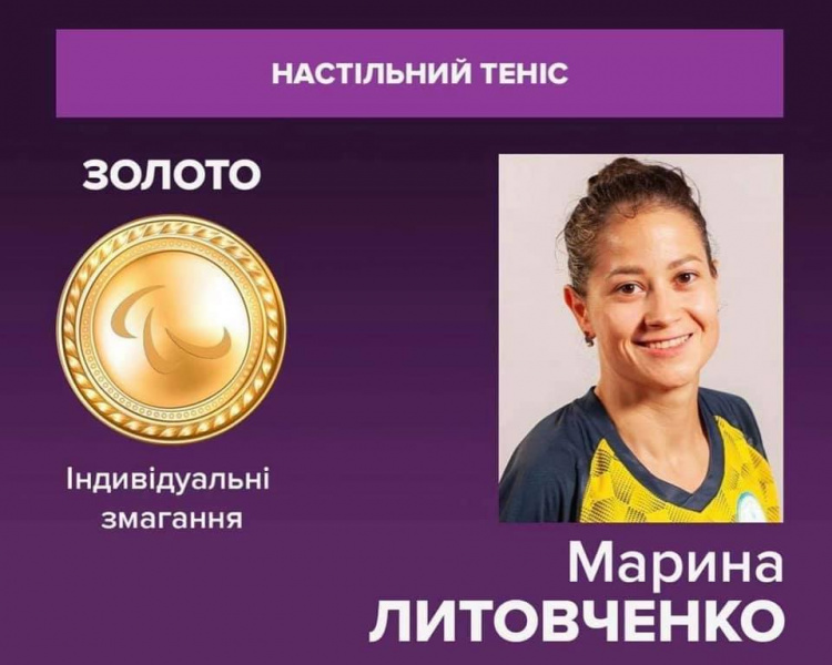 Співробітниця факультету Марина Литовченко здобула золото на Паралімпіаді у Токіо!